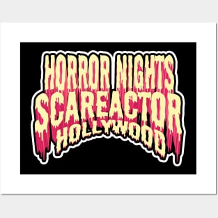 SCAREACTOR HOLLYWOOD (RED) Posters and Art